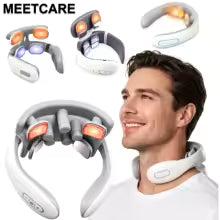 Smart Heated Neck Massager with EMS Pulse Technology