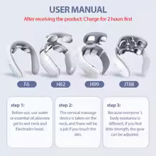 Smart Heated Neck Massager with EMS Pulse Technology